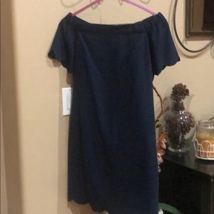 Size o navel blue dress